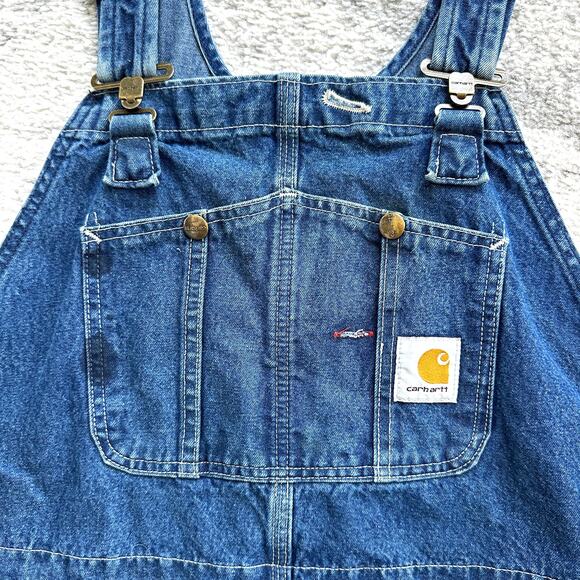 Carhartt Relaxed FIt Denim Work Overalls R07DST 44 x 30 - Picture 5 of 10